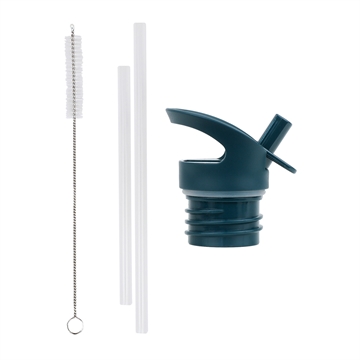 Lid, straw & brush set - Robots